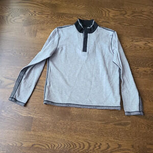 Hugo Boss men's pullover size L slim fit snap buttons